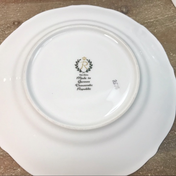 REICHENBACH consommé bouillon teacups white gold - Picture 13 of 13